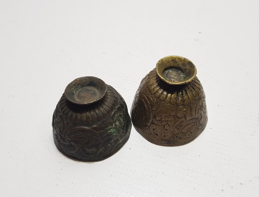 OSMANLI DÖNEMİ 2 ADET TOMBAK FİNCAN ZARFI