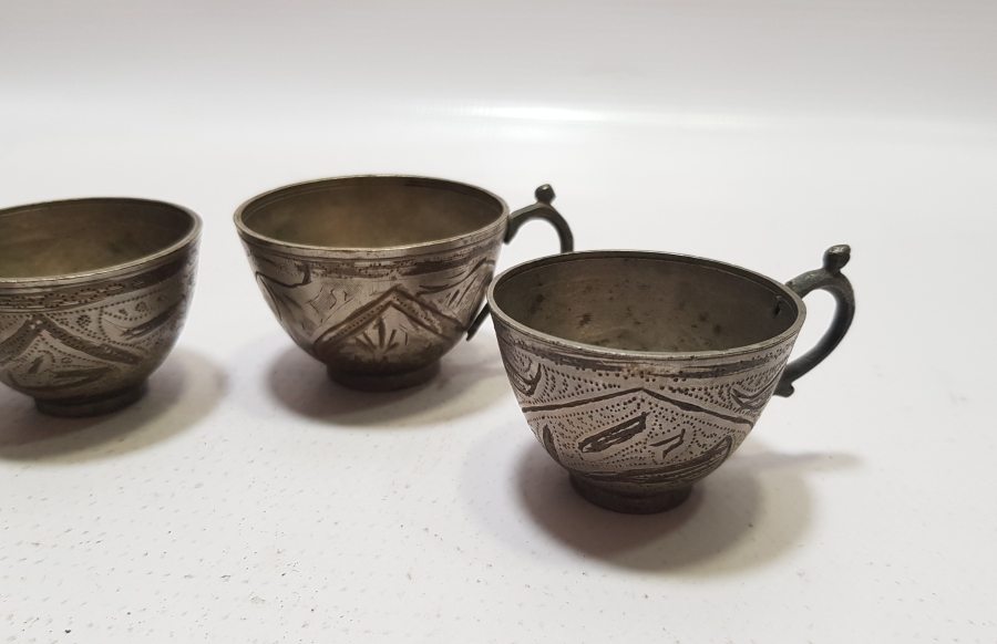 OSMANLI DÖNEMİ ÇİNTEMANİ İŞÇİLİKLİ 4 ADET ESER İ İSTANBUL KULPLU ZEMZEMLİK