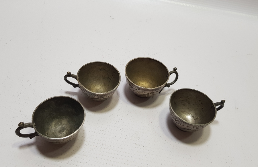 OSMANLI DÖNEMİ ÇİNTEMANİ İŞÇİLİKLİ 4 ADET ESER İ İSTANBUL KULPLU ZEMZEMLİK