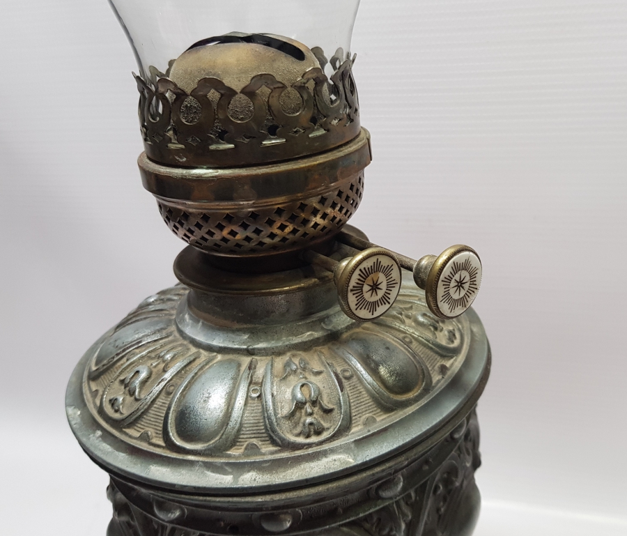 KABARTMA İŞÇİLİKLİ OSMANLI DÖNEMİ GAZ LAMBASI