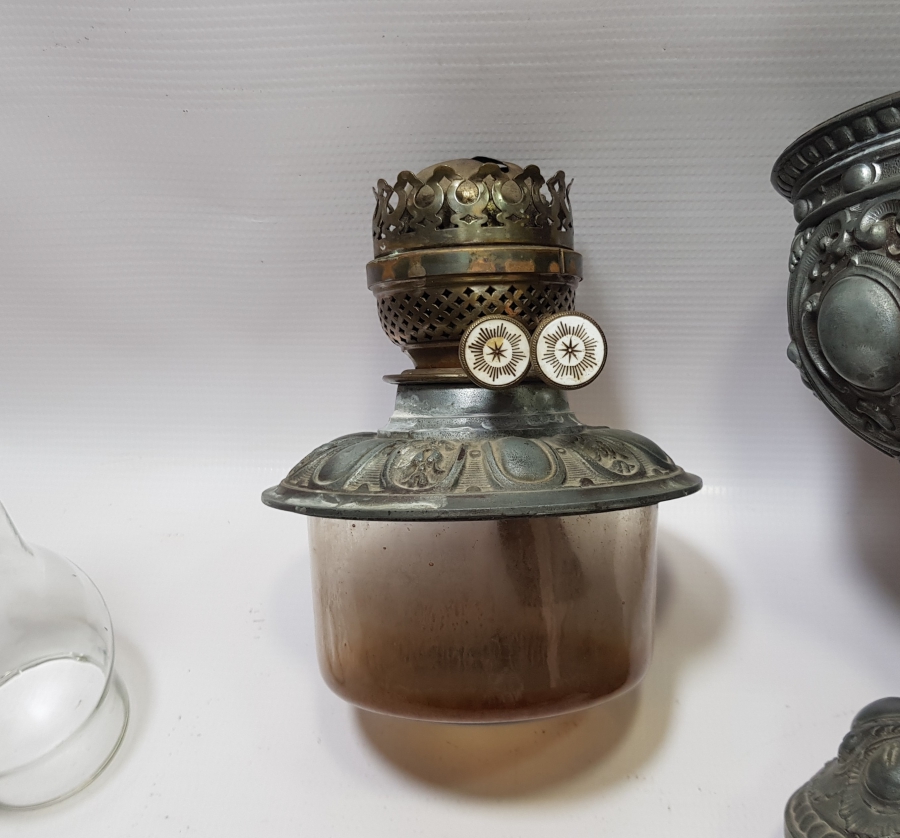 KABARTMA İŞÇİLİKLİ OSMANLI DÖNEMİ GAZ LAMBASI