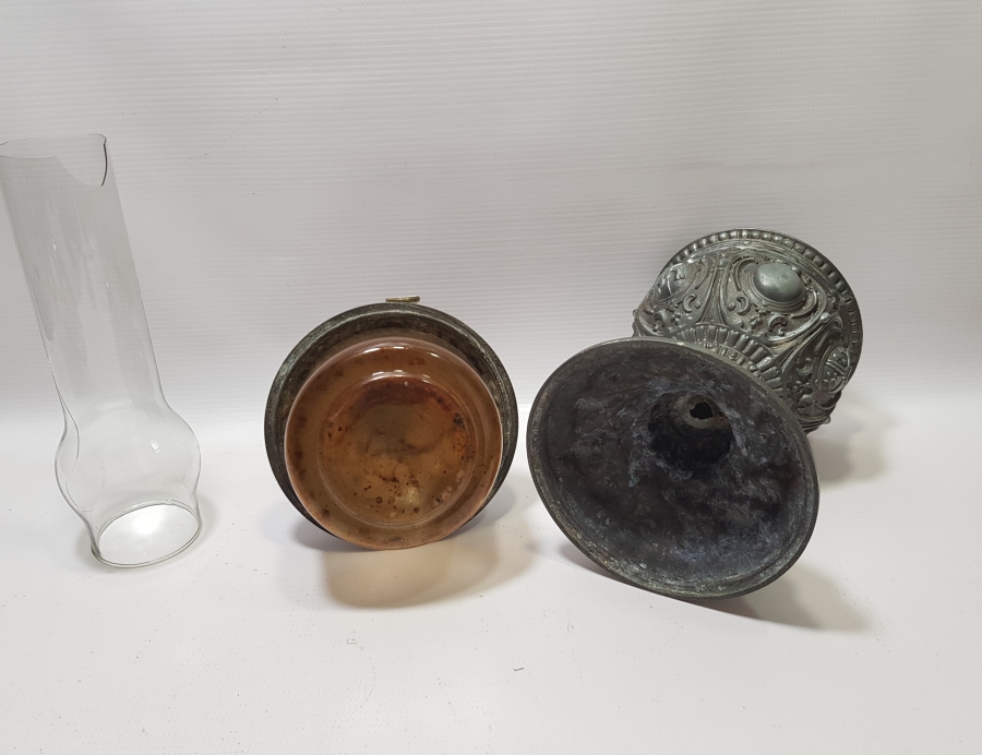 KABARTMA İŞÇİLİKLİ OSMANLI DÖNEMİ GAZ LAMBASI