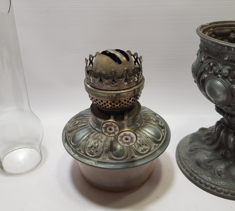 KABARTMA İŞÇİLİKLİ OSMANLI DÖNEMİ GAZ LAMBASI