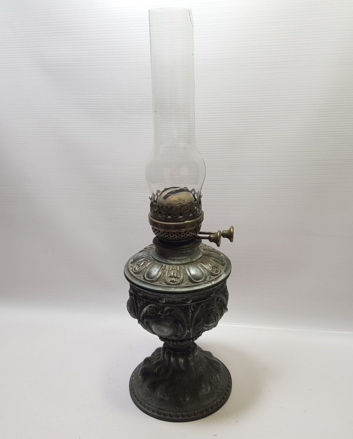 KABARTMA İŞÇİLİKLİ OSMANLI DÖNEMİ GAZ LAMBASI