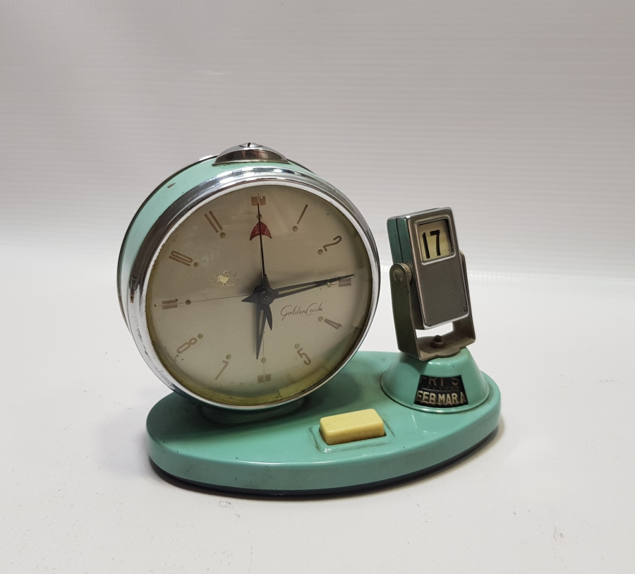 ANTİKA TAKVİMLİ MASA ÜSTÜ SAATİ