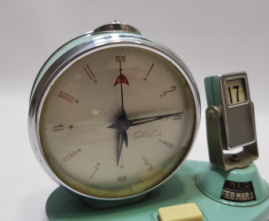 ANTİKA TAKVİMLİ MASA ÜSTÜ SAATİ