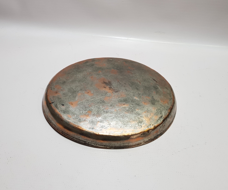 OSMANLI DÖNEMİ KÜLÇE BAKIRDAN YAPILMIŞ ÇOK NADİR YIĞMA KENAR BAKIR TEPSİ