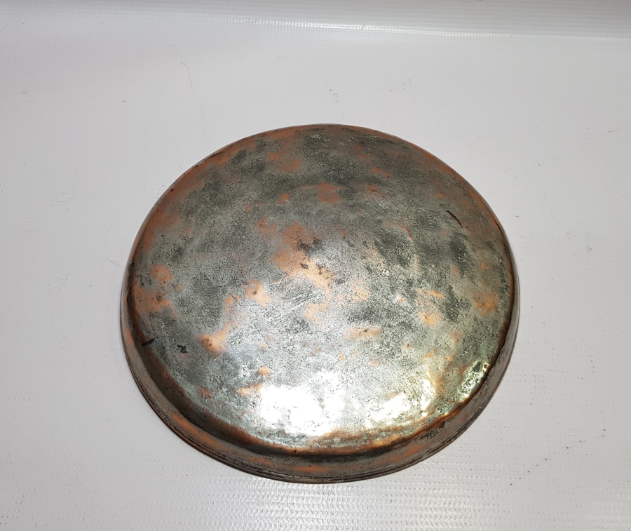OSMANLI DÖNEMİ KÜLÇE BAKIRDAN YAPILMIŞ ÇOK NADİR YIĞMA KENAR BAKIR TEPSİ