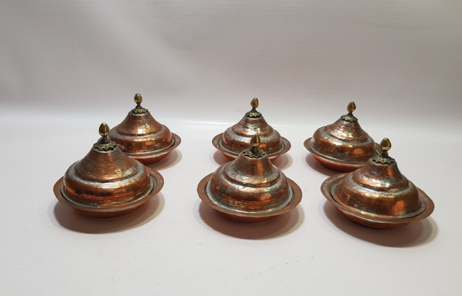 OSMANLI DÖNEMİ ÇOK NADİR TAM TAKIM KAPAKLI İFTARİYELİK