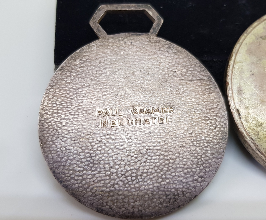 GÜMÜŞ KAPLAMA İKİ ADET ANTİKA AVRUPA MADALYON