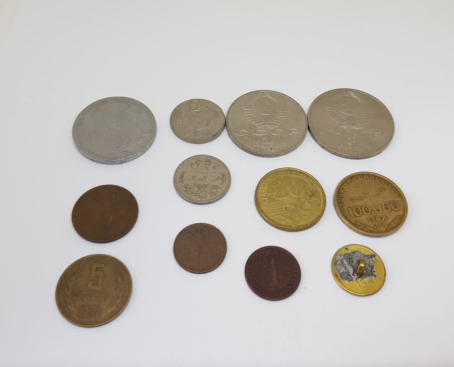 YERLİ VE YABANCI ANTİKA METAL PARA LOTU