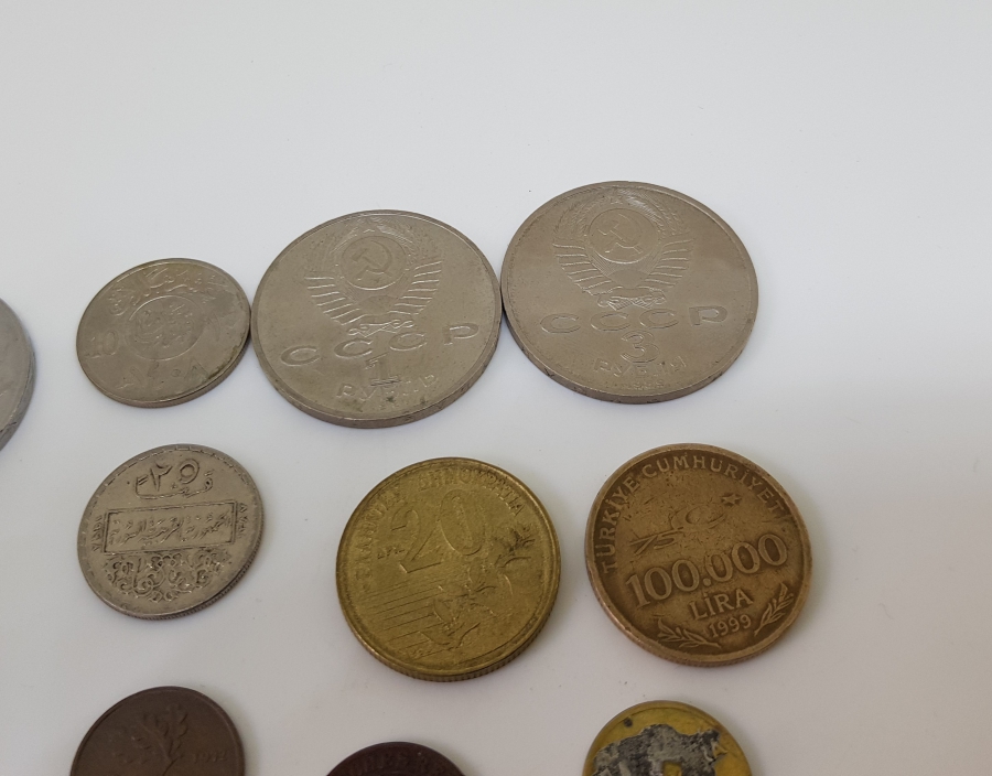 YERLİ VE YABANCI ANTİKA METAL PARA LOTU