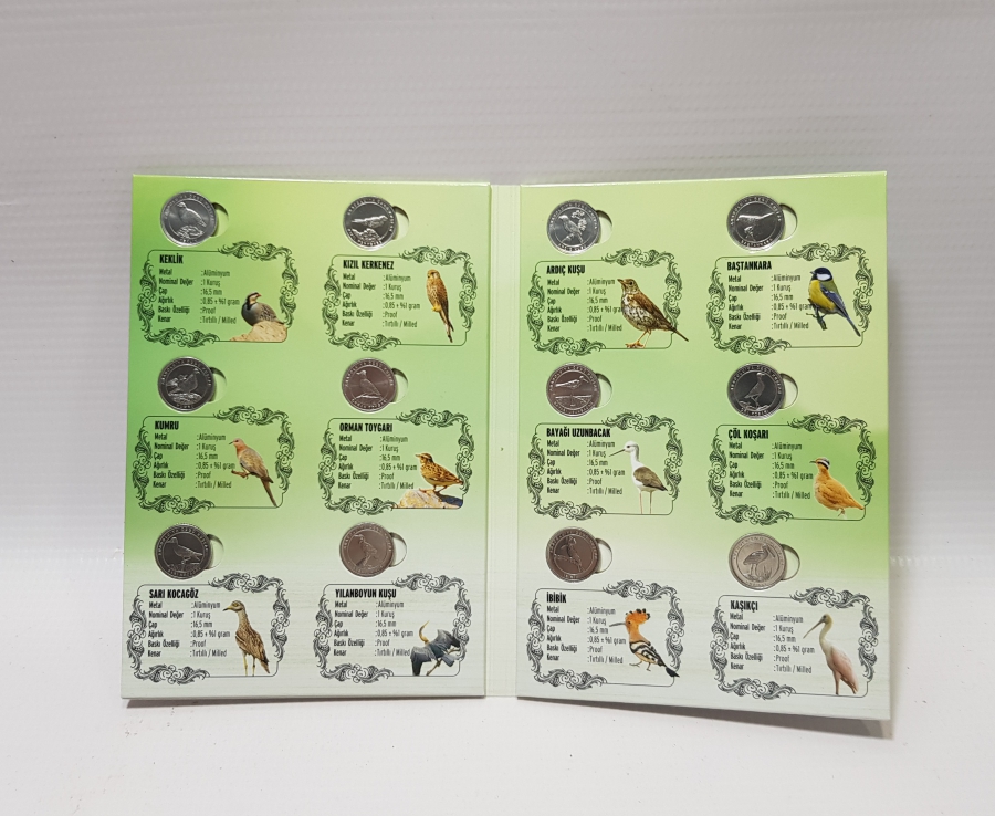 2020 ANADOLU'YA ÖZGÜ KUŞLAR HATIRA PARA SETİ