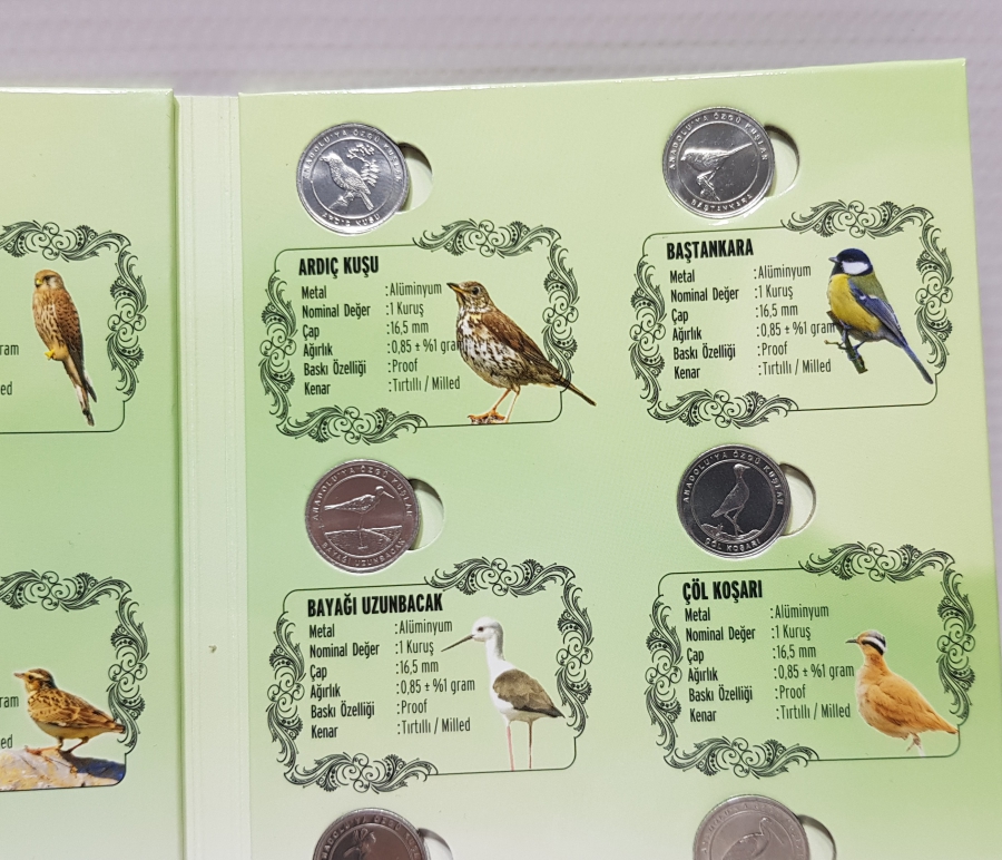 2020 ANADOLU'YA ÖZGÜ KUŞLAR HATIRA PARA SETİ