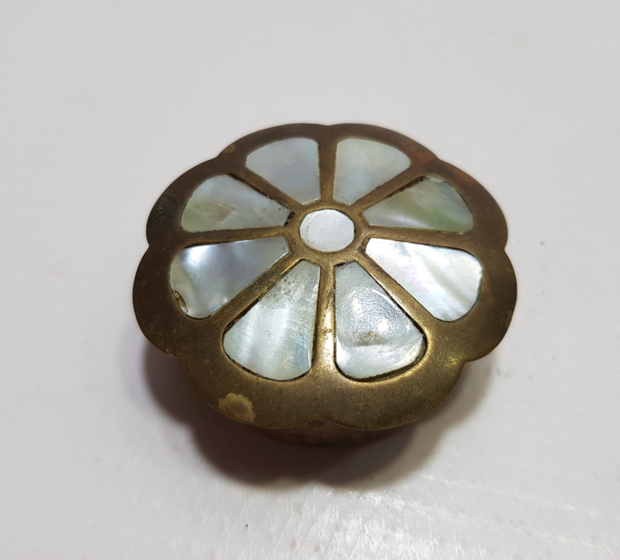 OSMANLI DÖNEMİ SEDEF İŞÇİLİKLİ ENFİYE KUTUSU