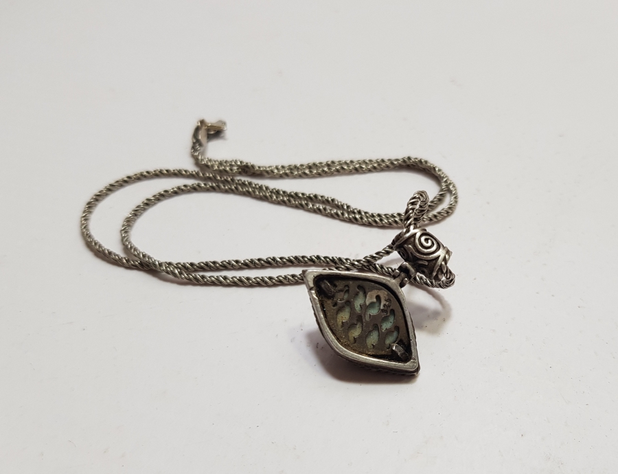 ANTİKA GÜMÜŞ NAZARLIK KOLYE