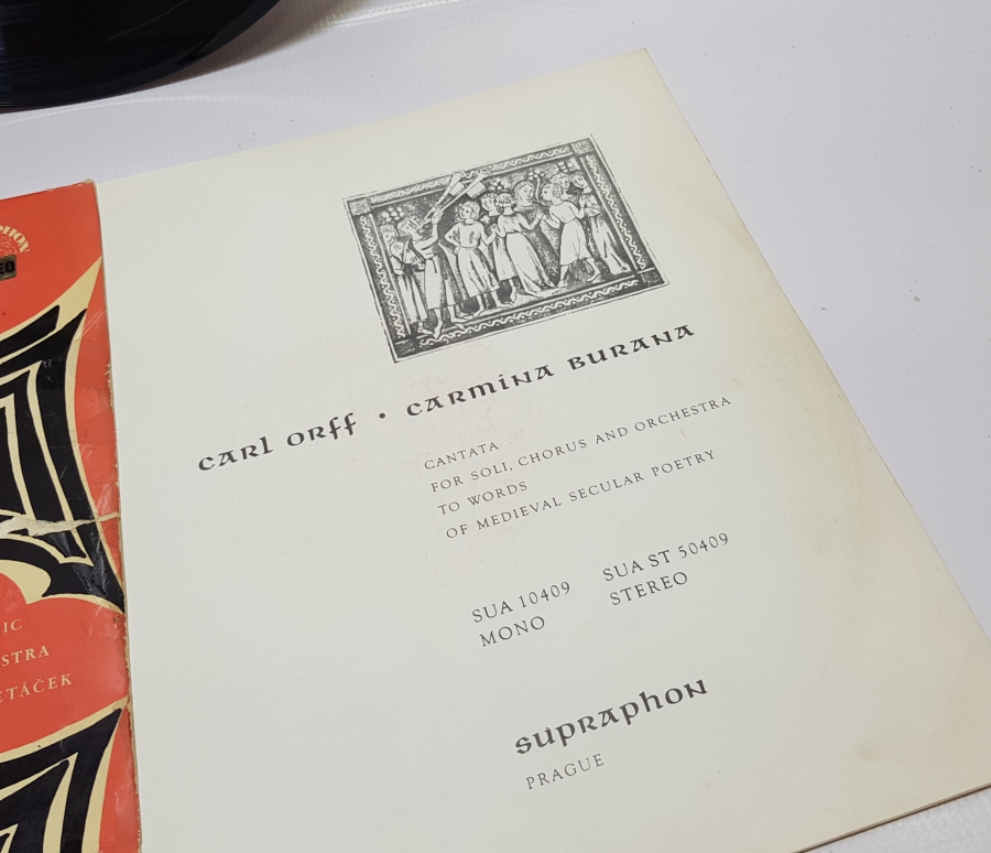 ÇEK FLARMONİK ORKESTRASI CARMINA BURANA SENFONİSİ LONG PLAY PLAK