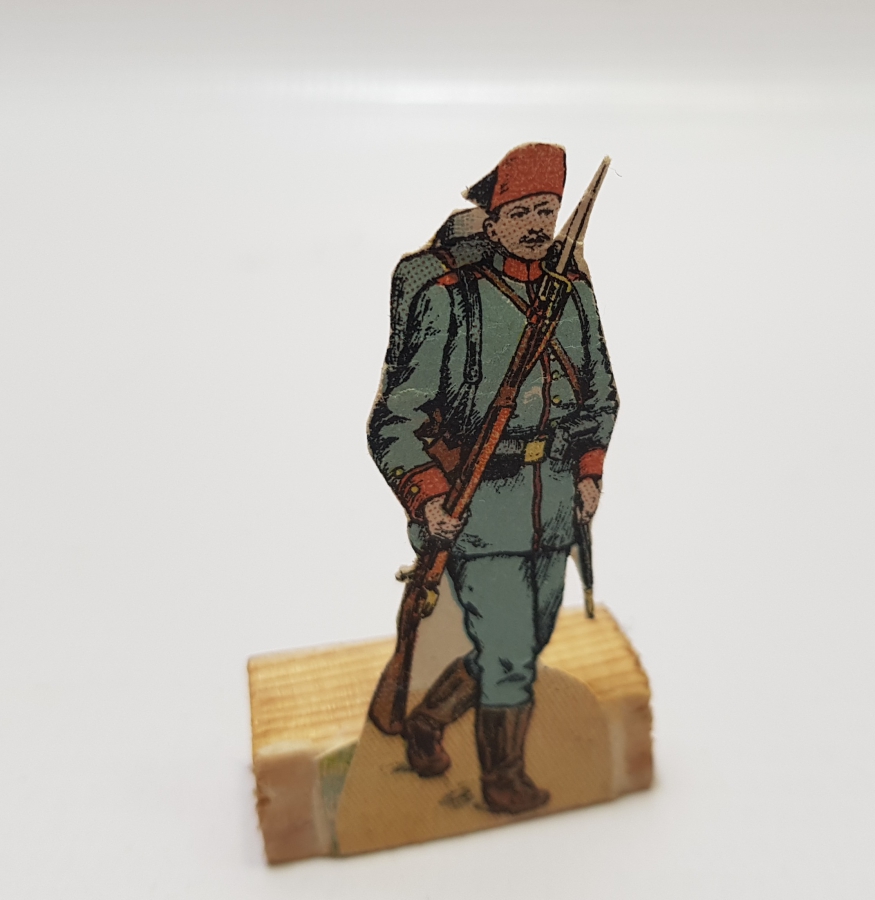 1. DÜNYA SAVAŞI DÖNEMİ ÇOK NADİR KAĞIT TÜRK ASKERİ FİGÜR