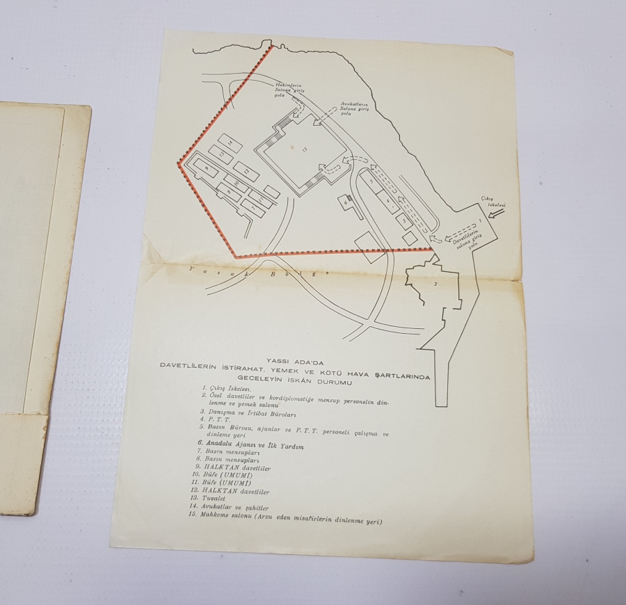 1960 DARBESİ TÜM EKLERİYLE BİRLİKTE ÇOK NADİR YASSIADA BROŞÜRÜ