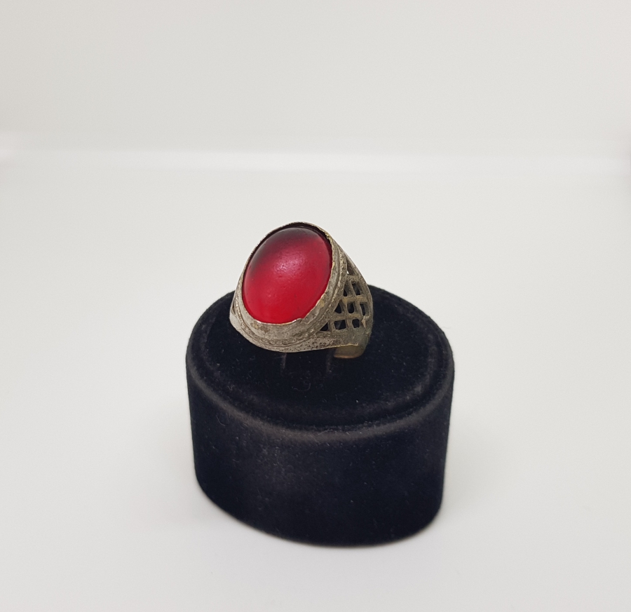 OSMANLI DÖNEMİ AKİK TAŞLI GÜMÜŞ YÜZÜK