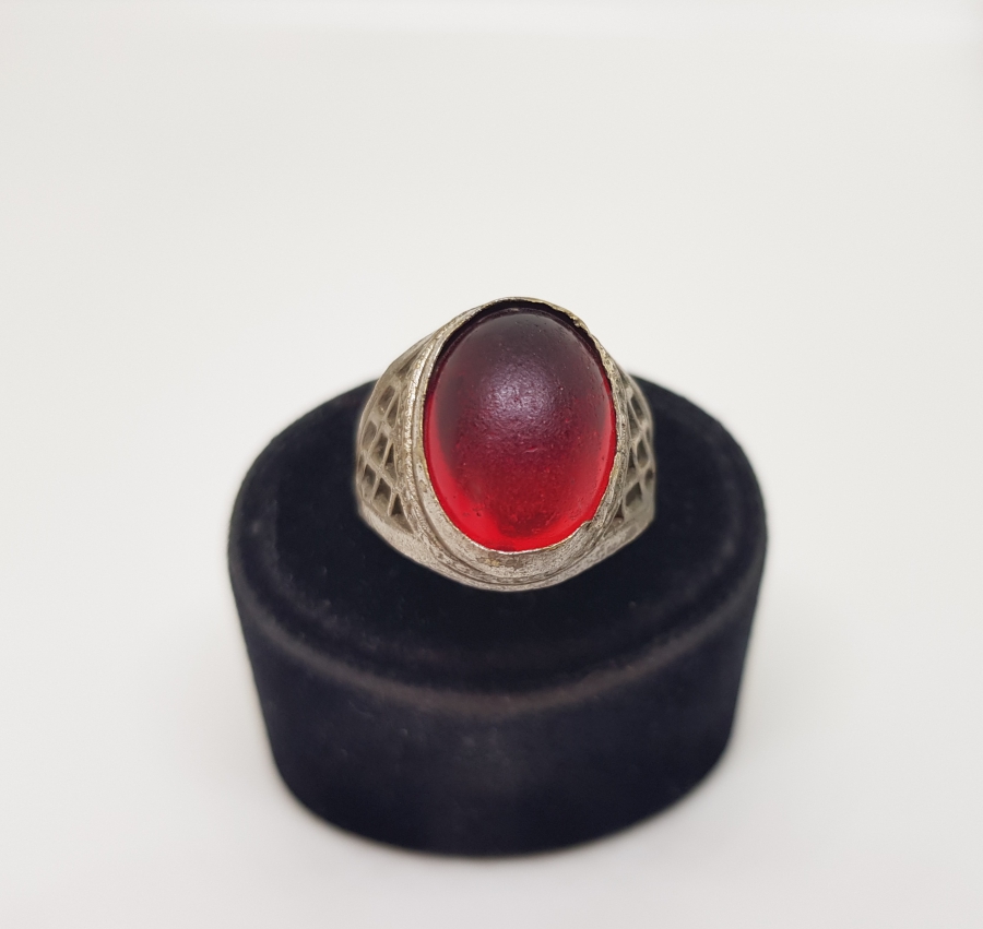 OSMANLI DÖNEMİ AKİK TAŞLI GÜMÜŞ YÜZÜK