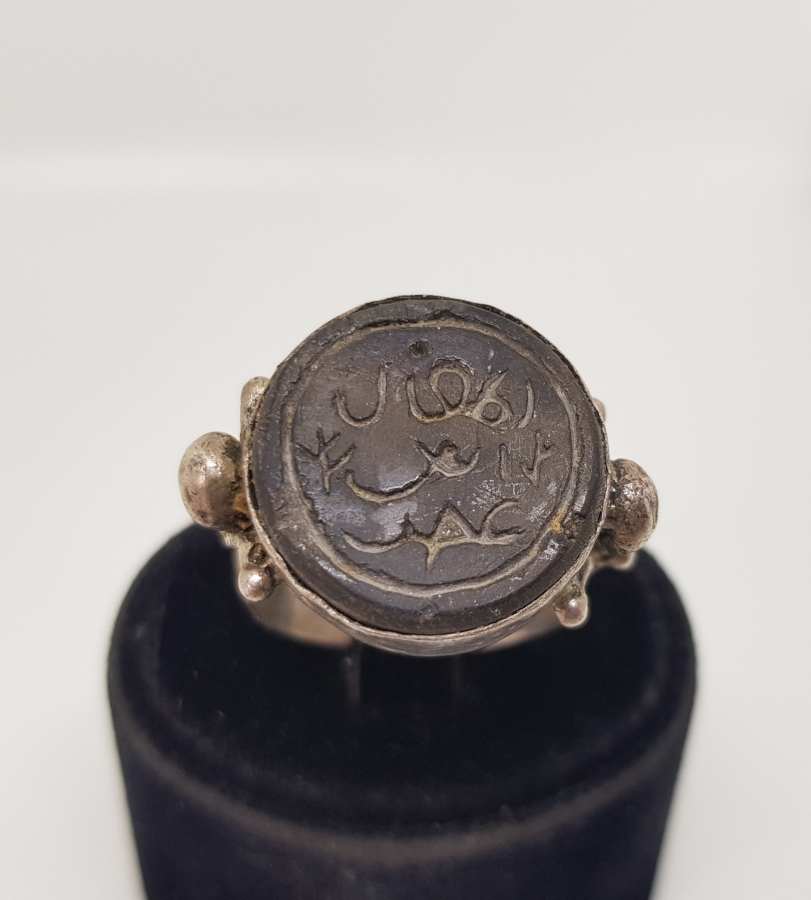 ÜZERİ YAZILI ANTİKA GÜMÜŞ YÜZÜK