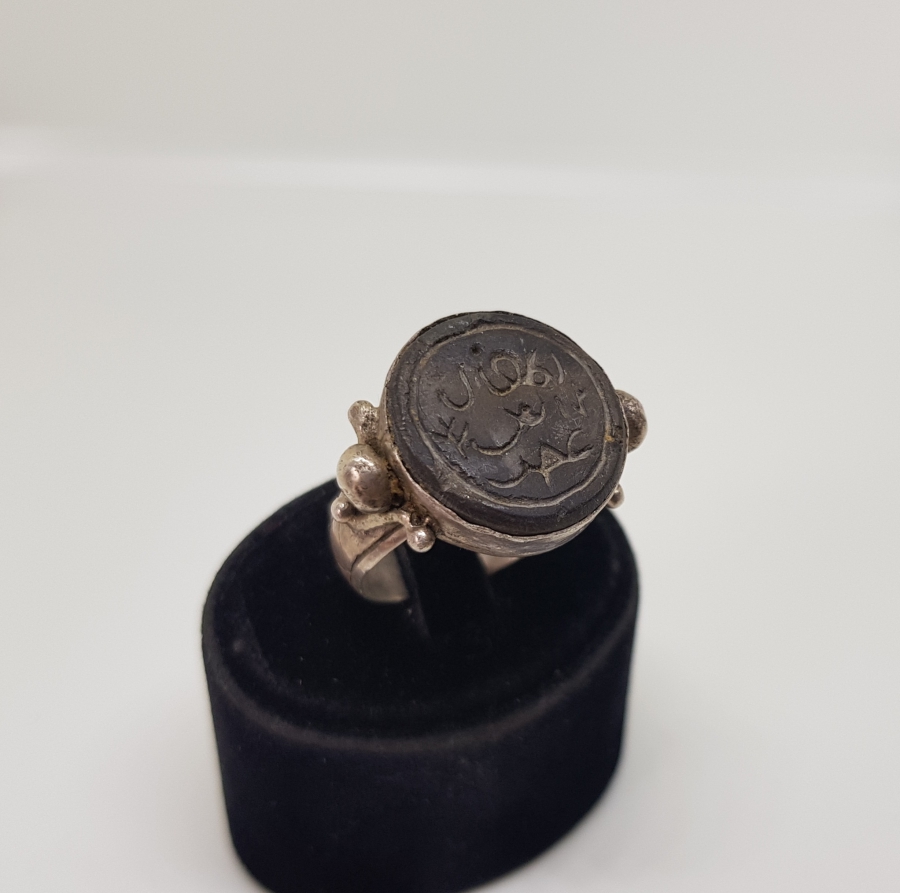 ÜZERİ YAZILI ANTİKA GÜMÜŞ YÜZÜK