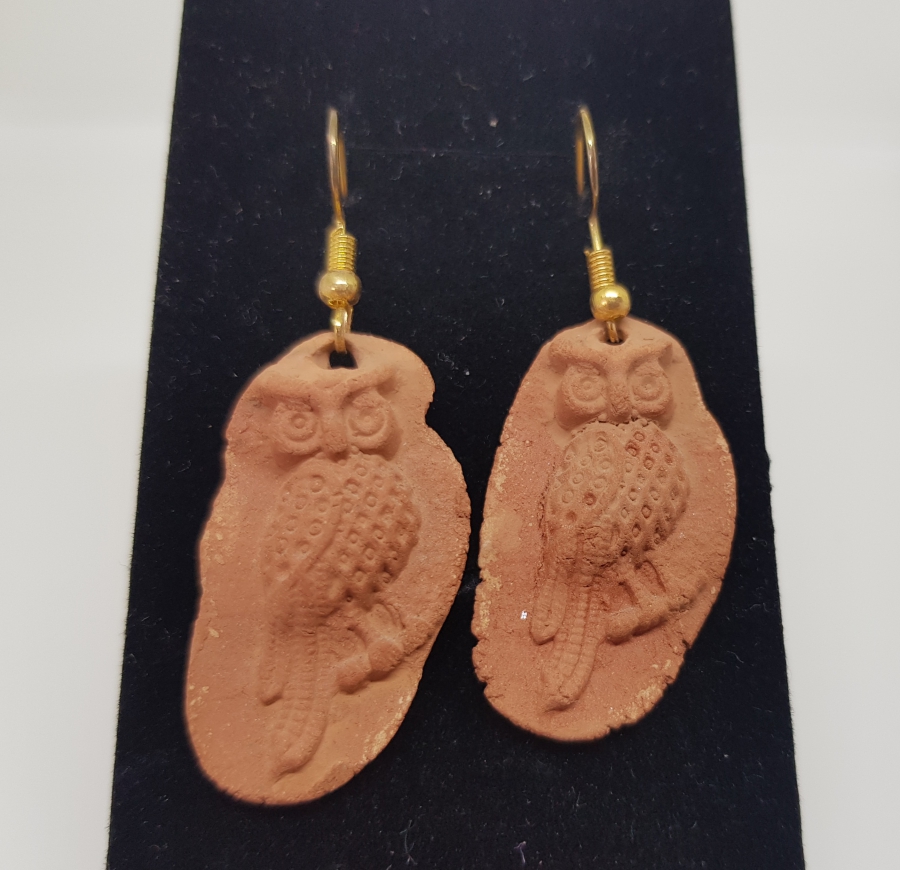 SANATÇI İŞİ BAYKUŞ TEMALI KÜPE