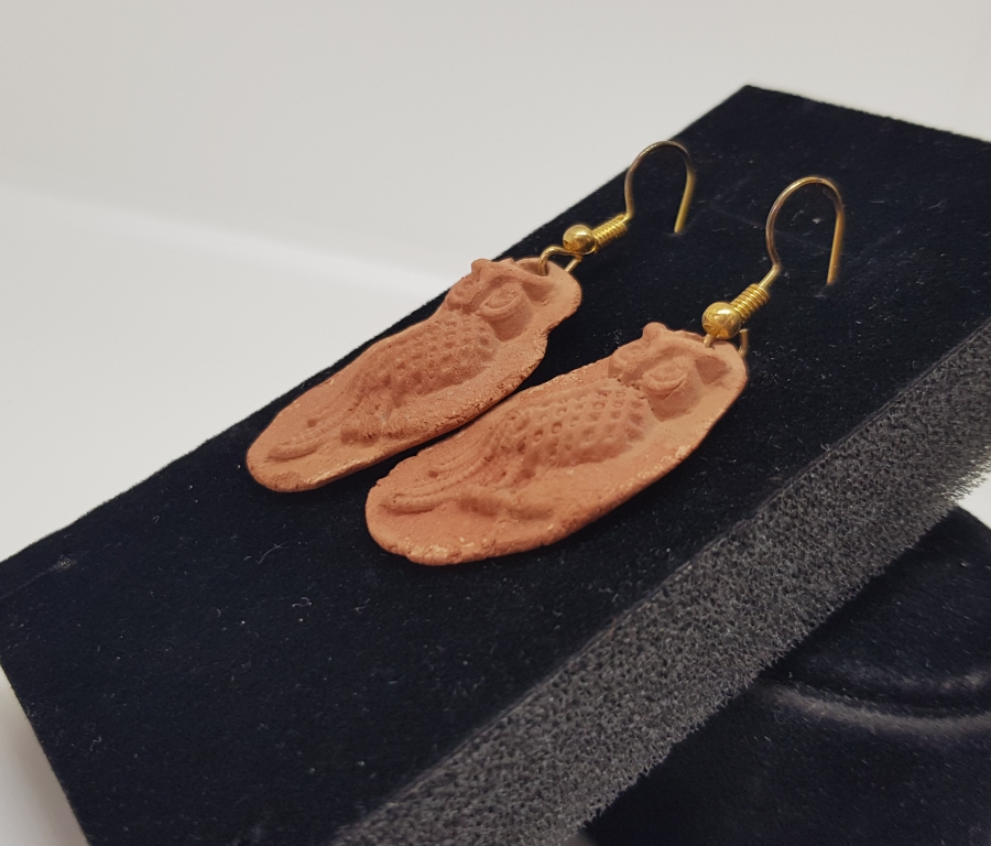 SANATÇI İŞİ BAYKUŞ TEMALI KÜPE