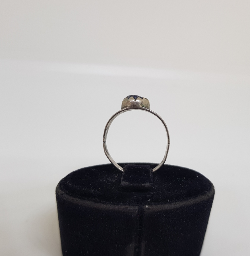 OSMANLI DÖNEMİ LAPİS TAŞLI SAVATLI GÜMÜŞ YÜZÜK