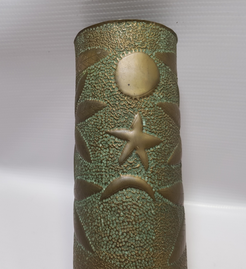 SİPER SANATI: 1. DÜNYA SAVAŞI, 1919 TARİHLİ TOP MERMİSİ KOVANI