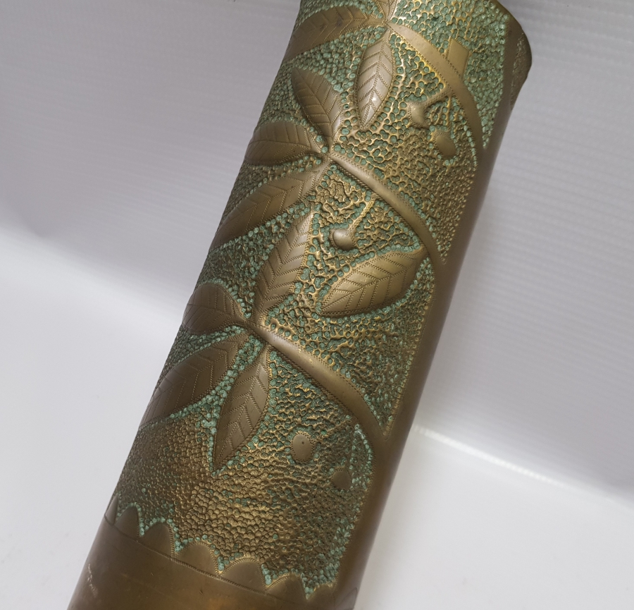 SİPER SANATI: 1. DÜNYA SAVAŞI, 1919 TARİHLİ TOP MERMİSİ KOVANI