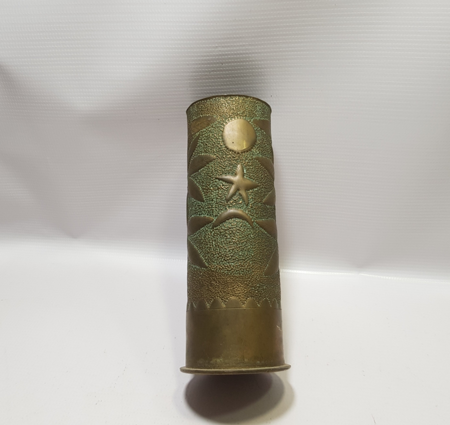 SİPER SANATI: 1. DÜNYA SAVAŞI, 1919 TARİHLİ TOP MERMİSİ KOVANI