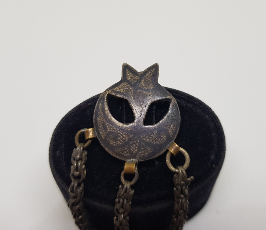 OSMANLI DÖNEMİ AY YILDIZLI GÜMÜŞ SAAT KÖSTEĞİ SALLAMASI