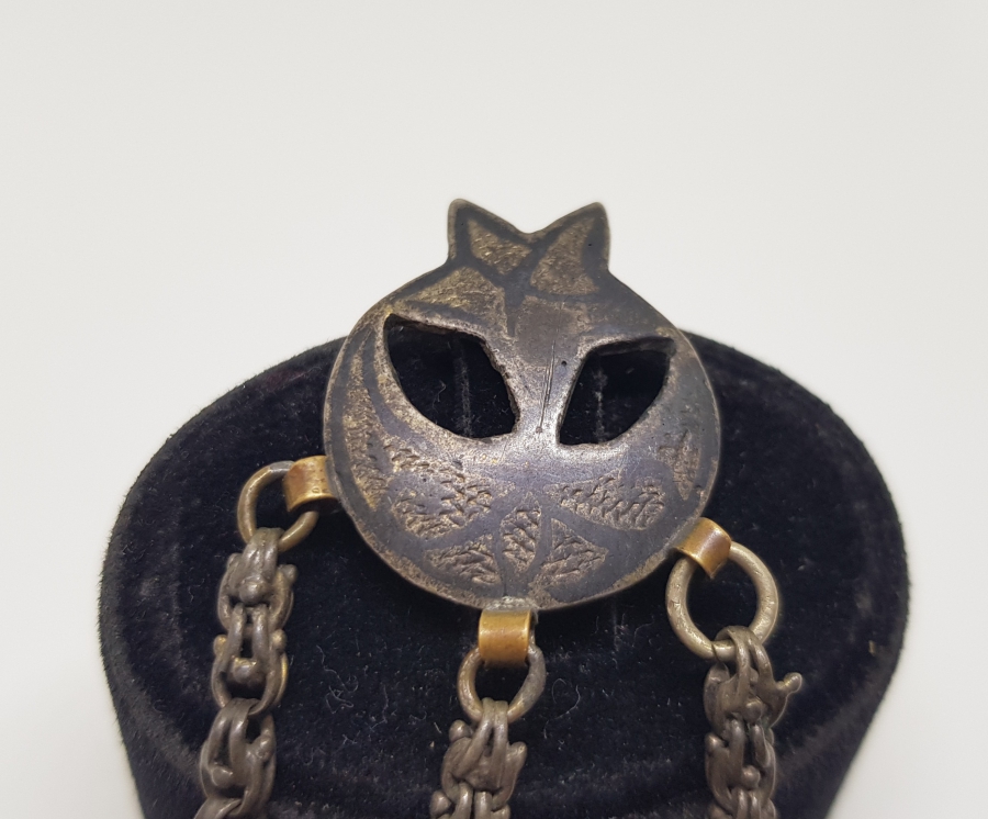 OSMANLI DÖNEMİ AY YILDIZLI GÜMÜŞ SAAT KÖSTEĞİ SALLAMASI