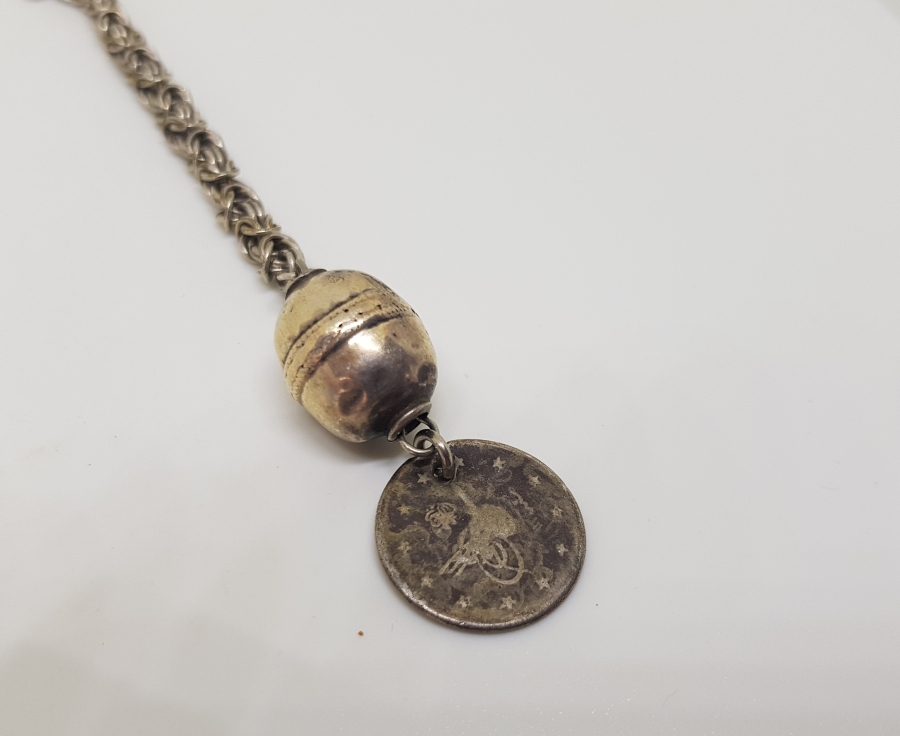 OSMANLI DÖNEMİ GÜMÜŞ TESPİH PÜSKÜLÜ