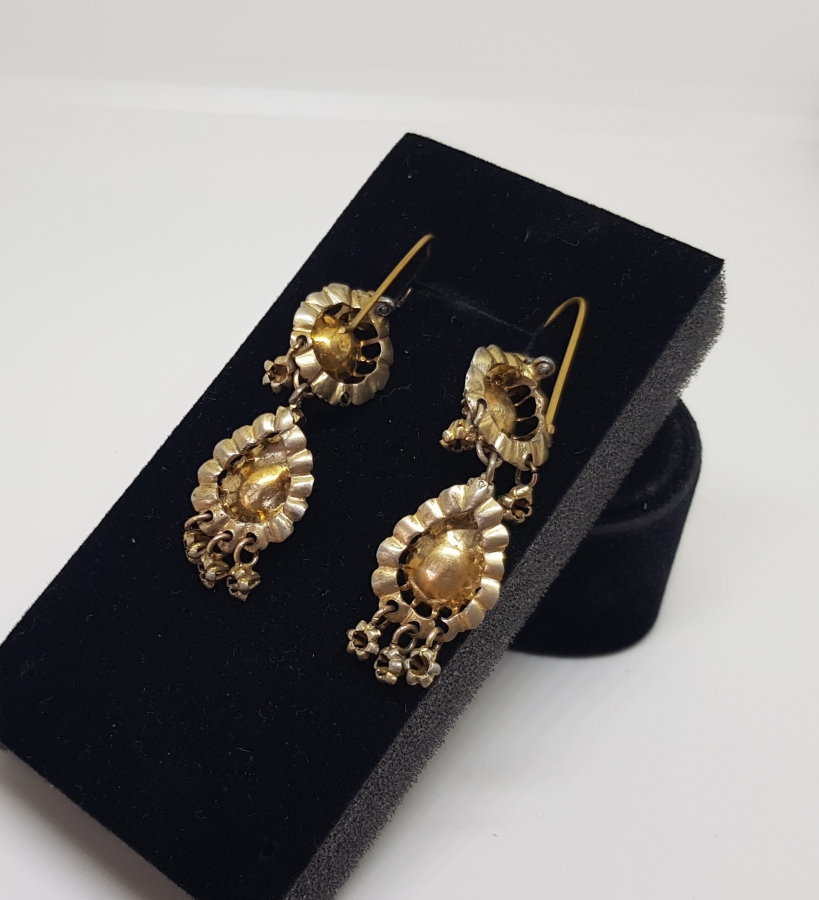 OSMANLI DÖNEMİ ELMAS TAŞLI DUT KÜPE