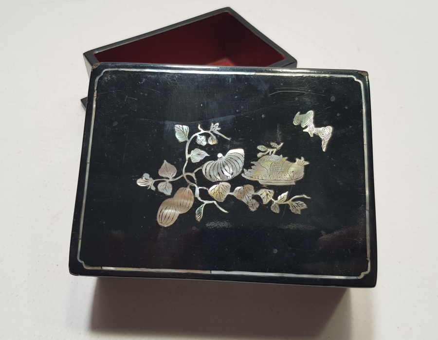 ANTİKA PAPIER MACHE KUTU