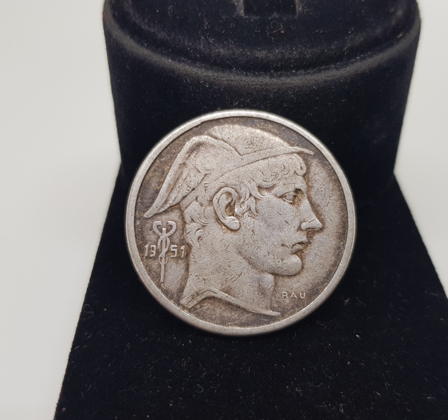 1951 BELÇİKA GÜMÜŞ 50 FRANK