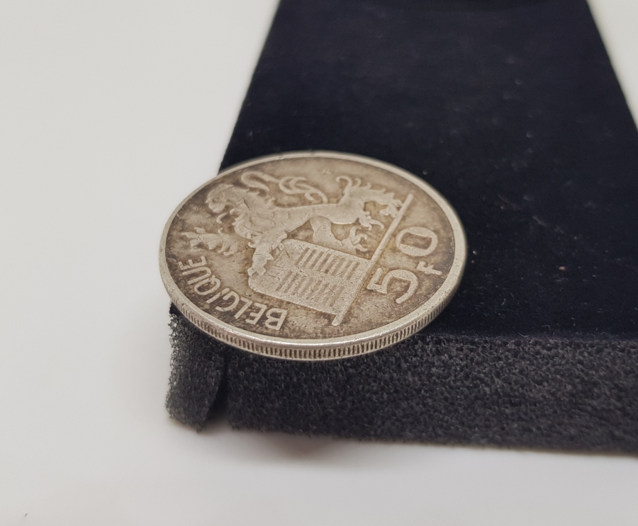 1951 BELÇİKA GÜMÜŞ 50 FRANK