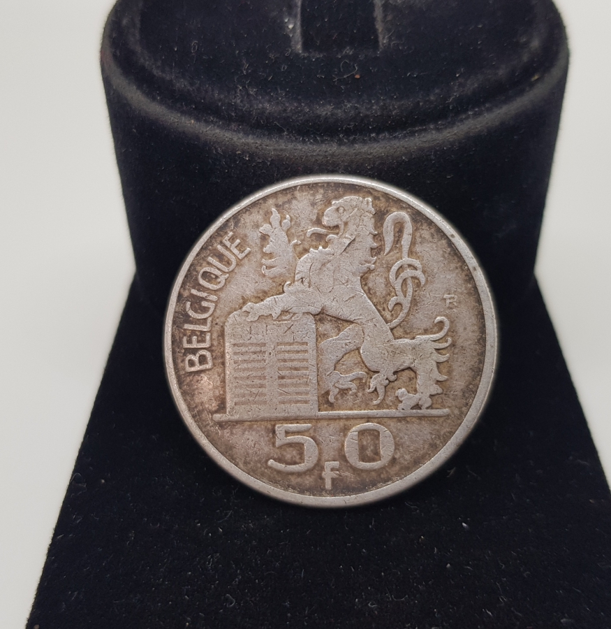 1951 BELÇİKA GÜMÜŞ 50 FRANK