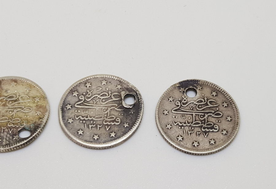 SULTAN MEHMED REŞAD DÖNEMİ GÜMÜŞ 2 KURUŞLAR