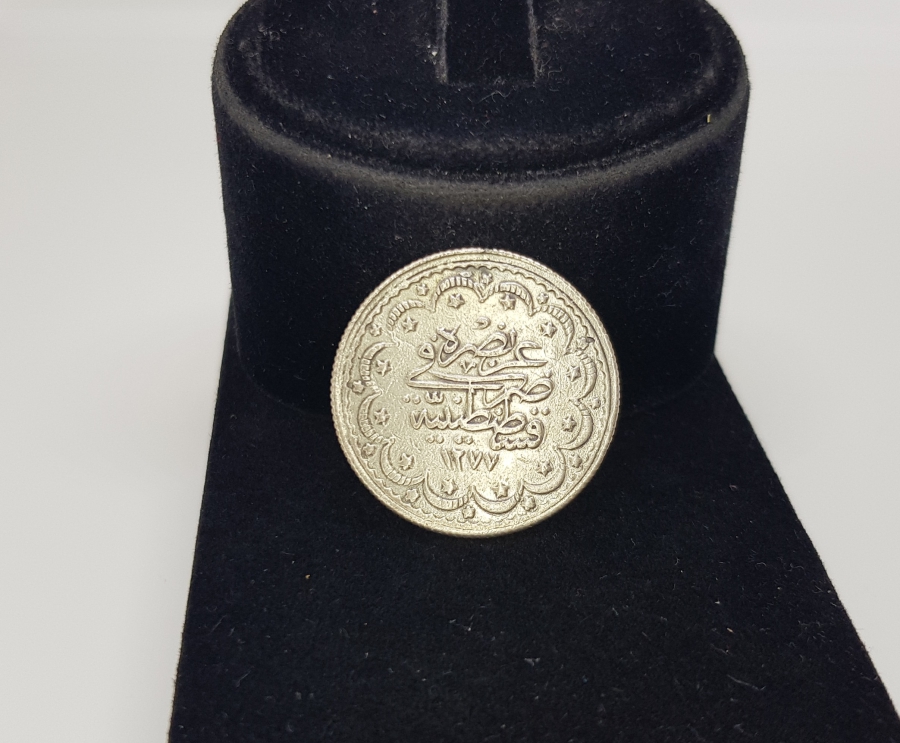 SULTAN ABDÜLAZİZ DÖNEMİ GÜMÜŞ 5 KURUŞ MECİDİYE - RR - ÇOK NADİR