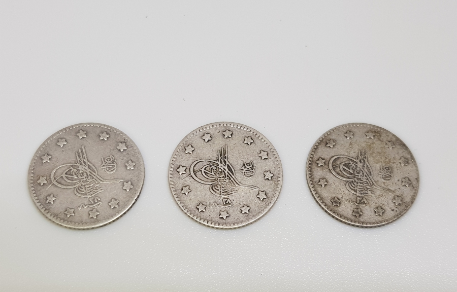 SULTAN ABDÜLHAMİD HAN DÖNEMİ GÜMÜŞ 1 KURUŞLAR