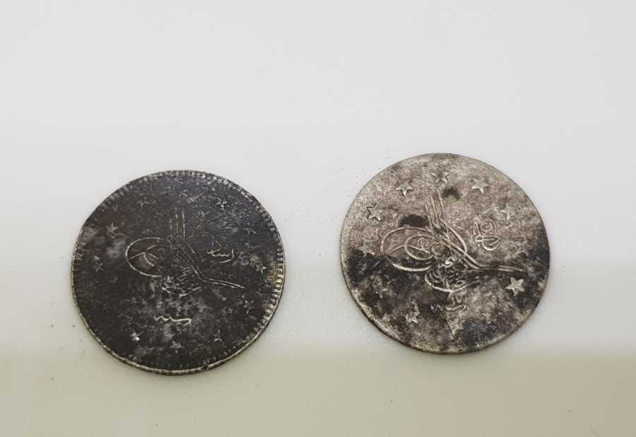 SULTAN ABDÜLHAMİD VE MEHMET REŞAD DÖNEMİ GÜMÜŞ 1 KURUŞLAR