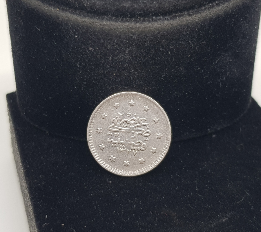 SULTAN MEHMED REŞAD HAN DÖNEMİ GÜMÜŞ 1 KURUŞ