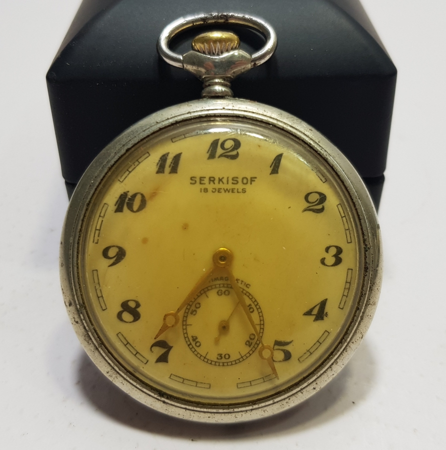 ANTİKA SERKİSOF DEMİR YOLU CEP SAATİ