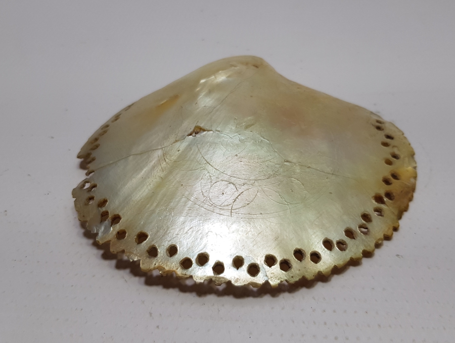 OSMANLI DÖNEMİ TILSIMLI DENİZ KABUĞU ŞİFA TASI