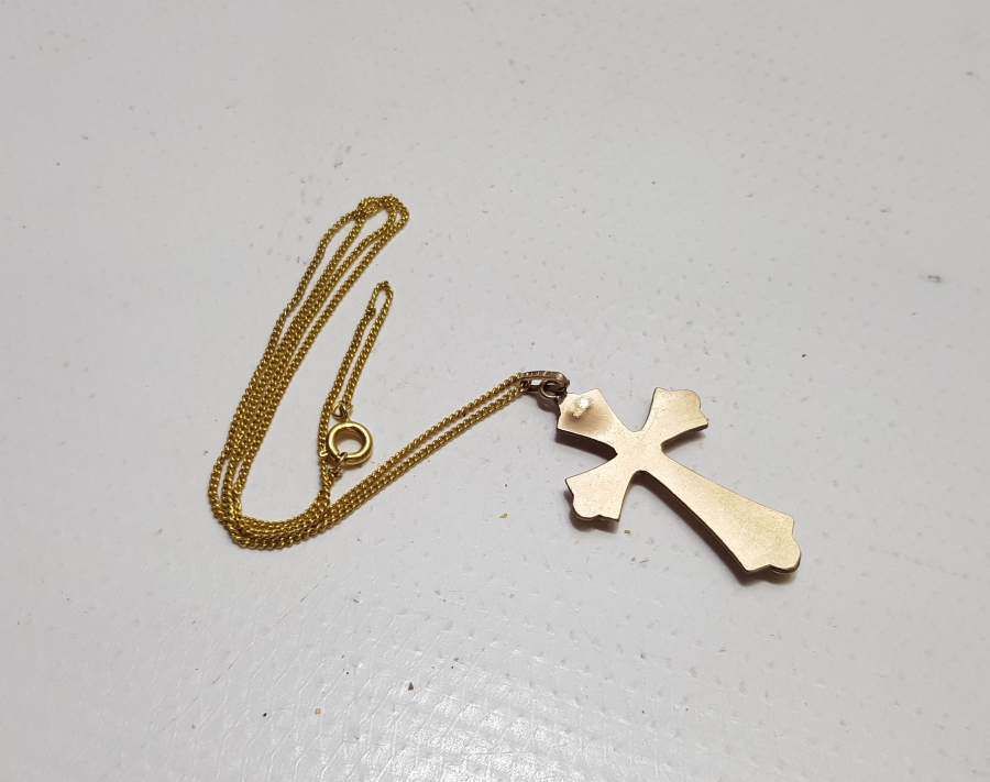 ALTIN KAPLAMA HAÇ KOLYE