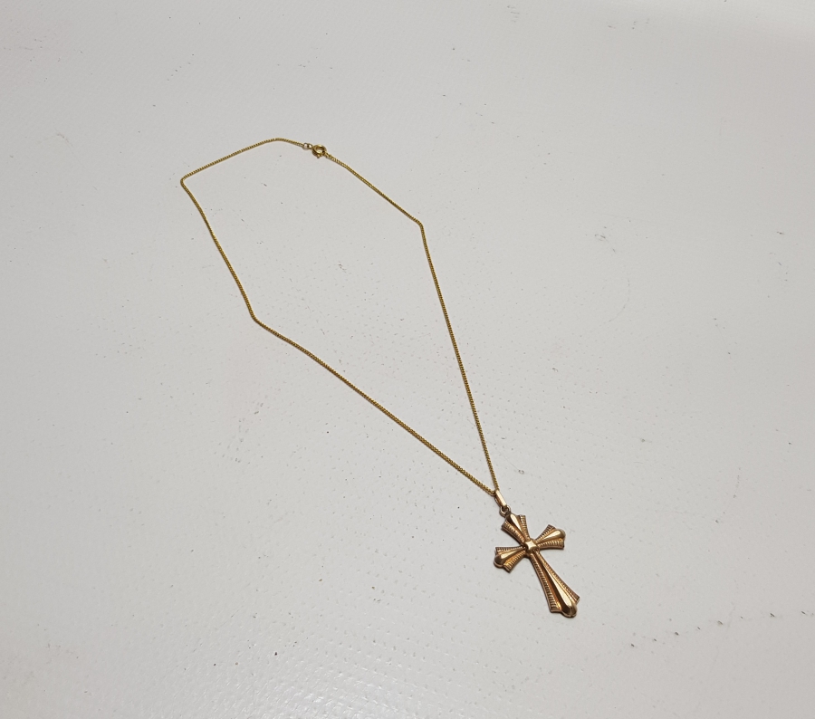 ALTIN KAPLAMA HAÇ KOLYE